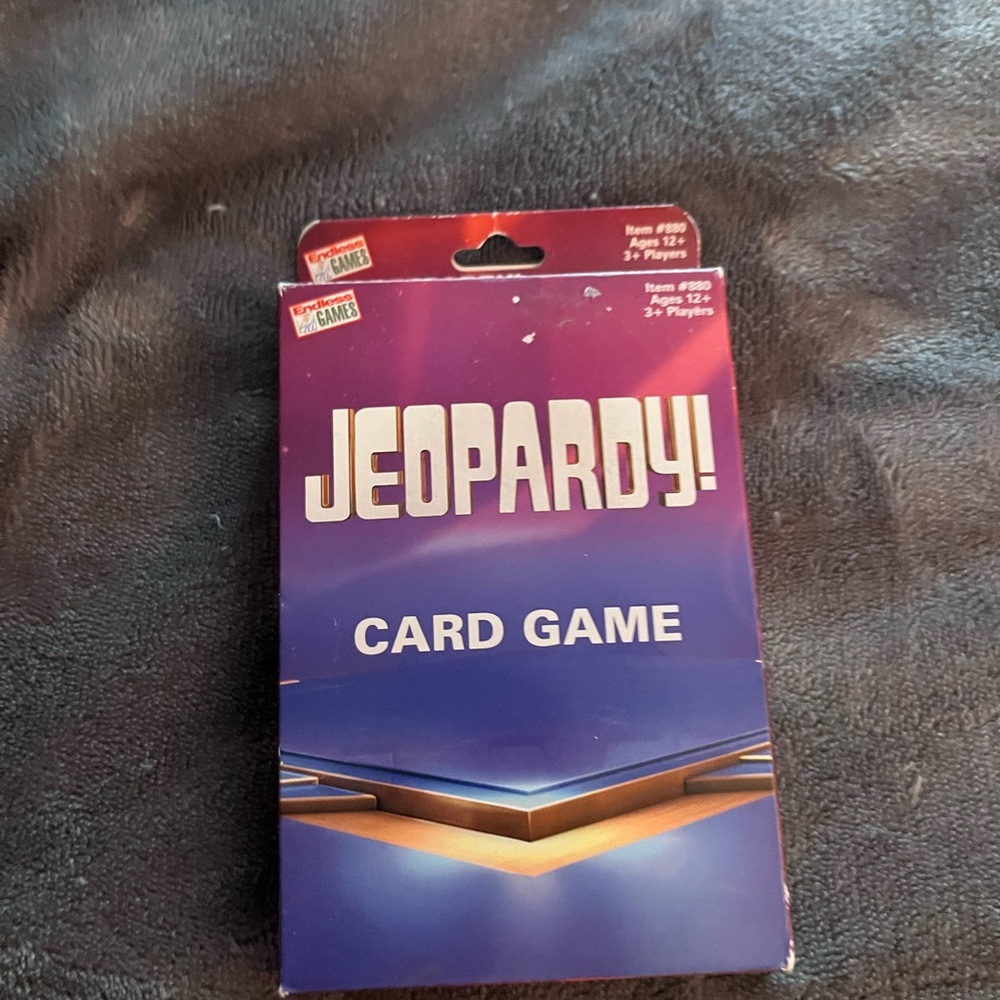 Jeopardy Card Game